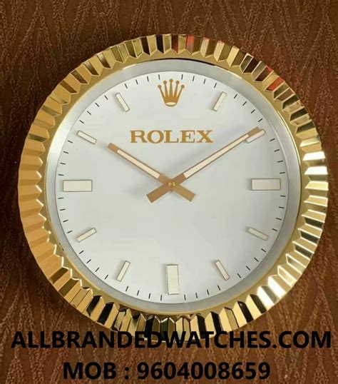 replica rolex wall clock|vintage rolex wall clock.